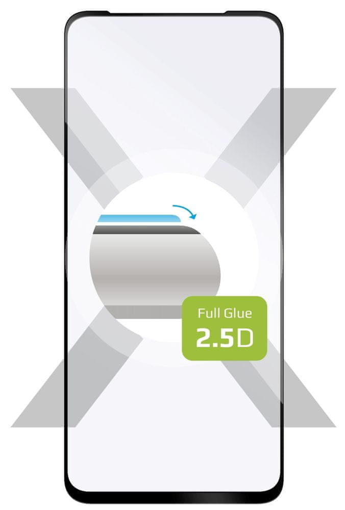 FIXED Ochranné tvrdené sklo FIXED Full-Cover pre Honor Play 40 Plus, lepenie cez celý displej FIXGFA-1177-BK, čierne